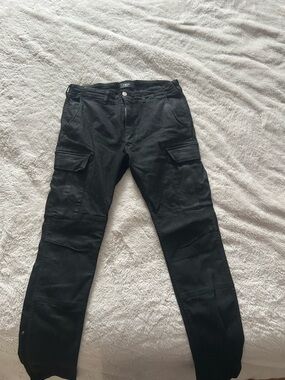 AMIRI leather Black Cargo Pants